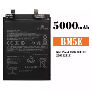 全新電池 BM5E 適用於 Xiaomi K50 Pro