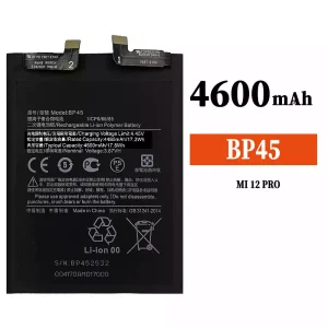 全新電池 BP45 適用於 Xiaomi MI 12 Pro