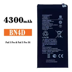 全新電池 BN4D 適用於 Xiaomi Pad 5 Pro