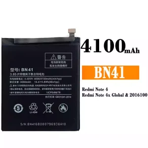 全新電池 BN41 適用於 Xiaomi Redmi Note 4 / Redmi Note 4x