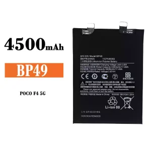 全新電池 BP49 適用於 Xiaomi Poco F4 5G / Redmi K40s