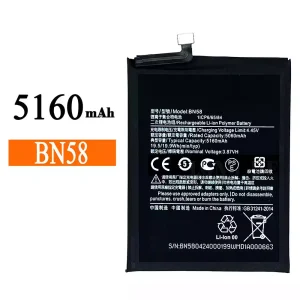 全新電池 BN58 適用於 Xiaomi