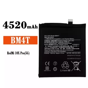 全新電池 BM4T 適用於 Xiaomi Redmi 10X Pro