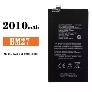 全新電池 BM27 適用於 Xiaomi Mi Mix Fold 2