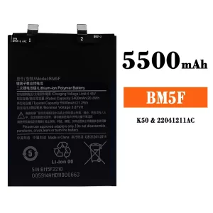 全新電池 BM5F 適用於 Xiaomi K50