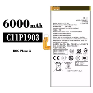 全新電池 C11P1903 適用於 Asus ROG Phone 3
