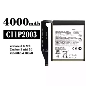 全新電池 C11P2003 適用於 Asus Zenfone 8 / Zenfone 8 mini