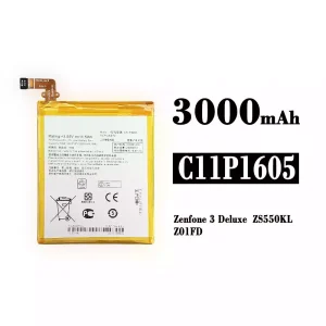全新電池 C11P1605 適用於 Asus ZenFone 3 Deluxe