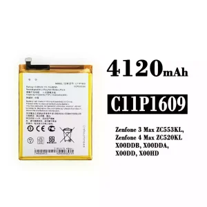 全新電池 C11P1609 適用於 Asus Zenfone 3 Max ZC553KL / Zenfone 4 Max ZC520KL