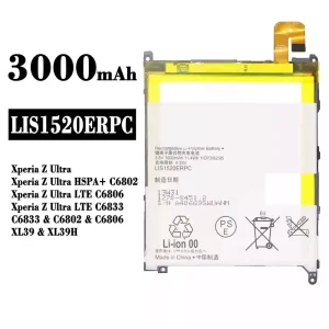 全新電池 LIS1520ERPC 適用於 Sony Xperia Z Ultra / Xperia Z Ultra HSPA+ C6802 / Xperia Z Ultra LTE C6806 / Xperia Z Ultra LTE C6833