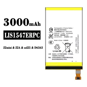 全新電池 LIS1547ERPC 適用於 Sony Z2 mini / Z2A