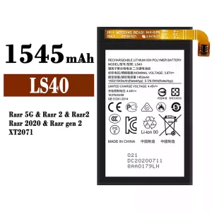 全新電池 LS40 適用於 Motorola Razr 5G / Razr 2 / Razr 2020 / Razr gen 2