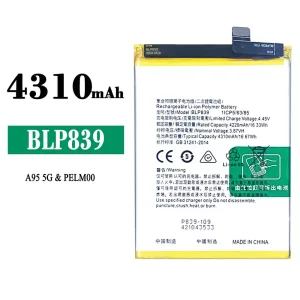 全新電池 BLP839 適用於 OPPO A95 5G / A94 5G / Reno 5Z 5G / Reno 6Z