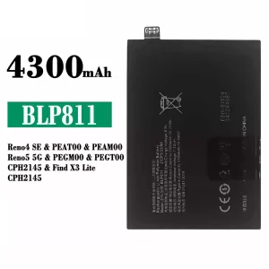 全新電池 BLP811 適用於 OPPO Reno 4 SE / Reno 5 5G / Find X3 Lite
