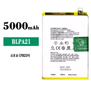 全新電池 BLPA21 適用於 OPPO A18