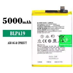 全新電池 BLPA19 適用於 OPPO A58 4G / A38 / A79 5G