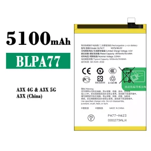 全新電池 BLPA77 適用於 OPPO A3X 4G 5G