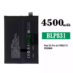 全新電池 BLP831 適用於 OPPO Find X3 / Find X3 Pro