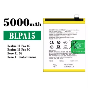 全新電池 BLPA15 適用於 OPPO Realme 11 5G / Realme 11 Pro 4G 5G / Reno 11 5G