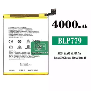 全新電池 BLP779 適用於 OPPO A92S / A93 / F17 Pro / Reno 4Z 5G / Reno 4 Lite / Reno 4F