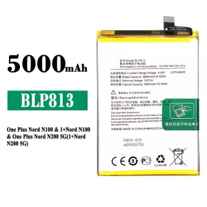 全新電池 BLP813 適用於 OnePlus Nord N100 / Nord N200