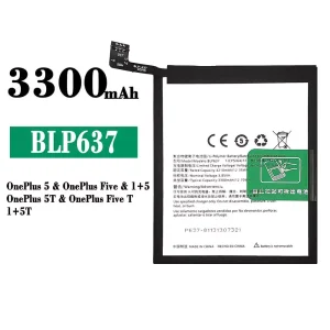 全新電池 BLP637 適用於 OnePlus 5 / OnePlus 5T