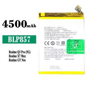 全新電池 BLP857 適用於 OPPO Realme Q3 Pro / GT NEO / X7 Max