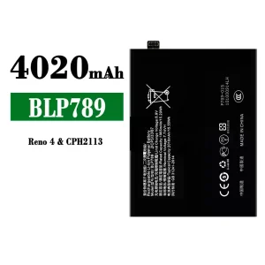 全新電池 BLP789 適用於 OPPO Reno 4 5G