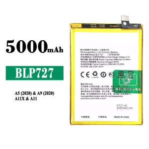 全新電池 BLP727 適用於 OPPO A5 2020 / A9 2020 / A11X / A11
