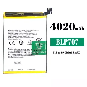 全新電池 BLP707 適用於 OPPO A9 /A9X /F11