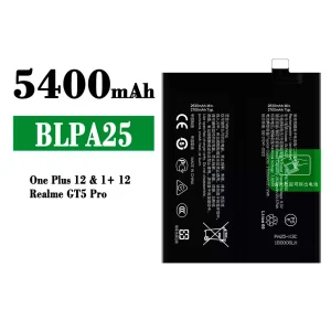 全新電池 BLPA25 適用於 OPPO One plus 12/Realme GT5 Pro