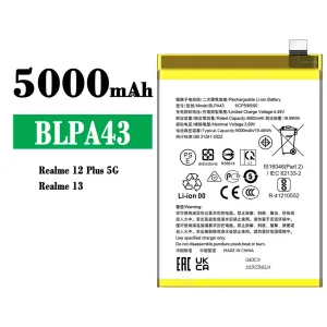 全新電池 BLPA43 適用於 OPPO Realme 12 Plus /Realme 13