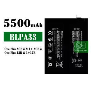 全新電池 BLPA33 適用於 Oneplus Ace 3/Oneplus 12R
