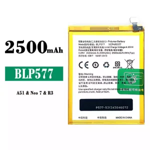 全新電池 BLP577 適用於 OPPO A51/Neo 7 R3