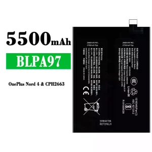 全新電池 BLPA97 適用於 OPPO OnePlus Nord 4