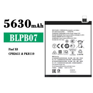全新電池 BLPB07 適用於 OPPO Find X8