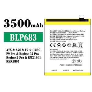 全新電池 BLP683 適用於 OPPO A7X / A7S / F9 Pro / Realme C2 Pro / Realme 2 Pro