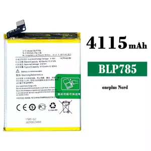 全新電池 BLP785 適用於 OPPO oneplus Nord