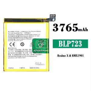 全新電池 BLP723 適用於 OPPO Realme X
