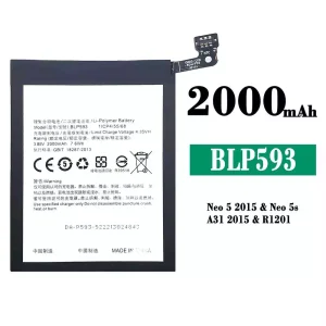 全新電池 BLP593 適用於 OPPO Neo 5 2015/Neo 5s/A31 2015