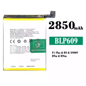 全新電池 BLP609 適用於 OPPO F1 Plus/R9//R9m