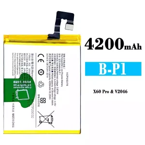 全新電池 B-P1 適用於 VIVO X60 Pro