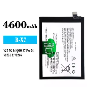 全新電池 B-X7 適用於 VIVO V27 5G/IQOO Z7 Pro 5G