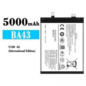 全新電池 BA43 適用於 VIVO Y100 4G International Edition