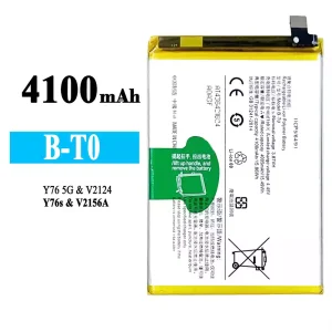 全新電池 B-T0 適用於 VIVO Y76 5G/Y76S