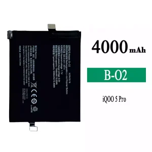 全新電池 B-O2 適用於 VIVO iQOO 5 Pro