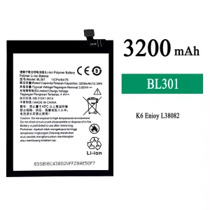 全新電池 BL301 適用於 Lenovo K6 Enjoy