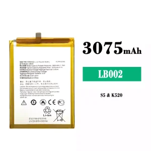 全新電池 LB002 適用於 Lenovo S5/K520