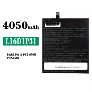 全新電池 L16D1P31 適用於 Lenovo Phab2 Pro/PB2-690M/PB2-690Y