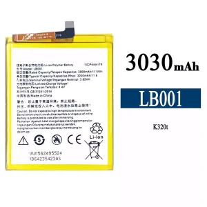 全新電池 LB001 適用於 Lenovo K320T